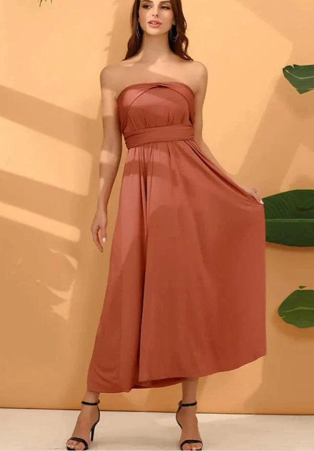 New Cross Strapless Maxi Dress