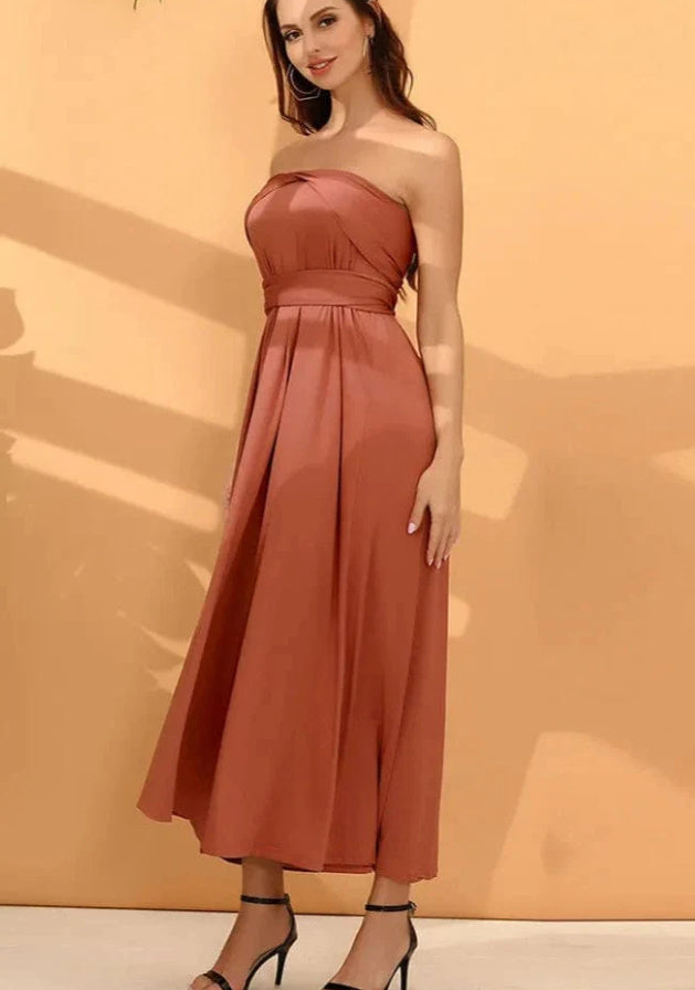 New Cross Strapless Maxi Dress