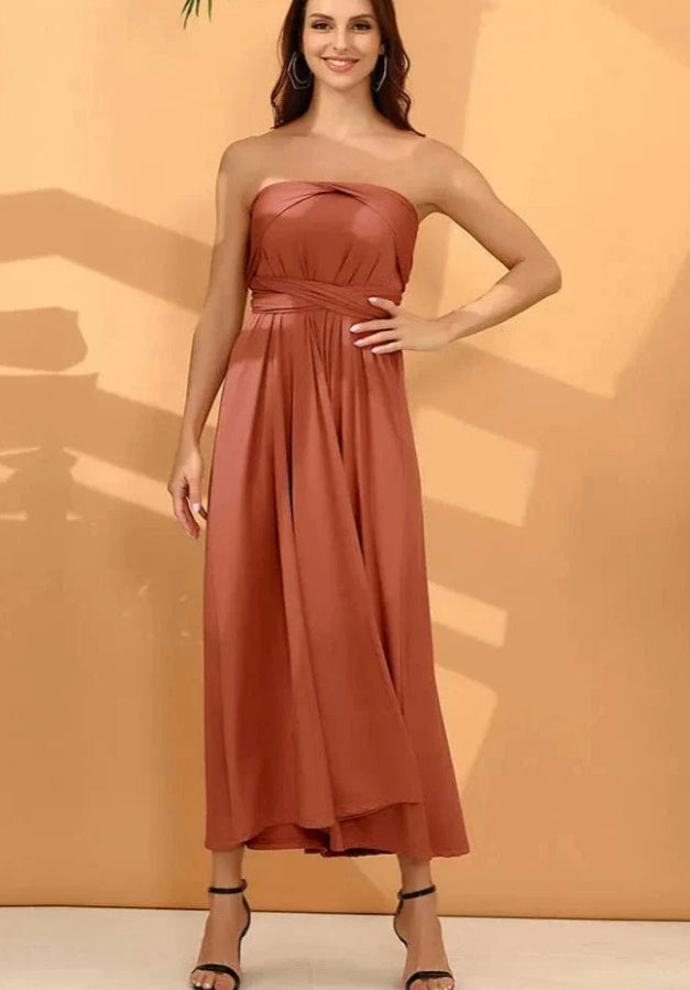 New Cross Strapless Maxi Dress