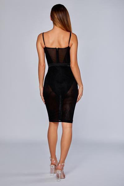 Sexy Slightly-see-through Evening Sling dress