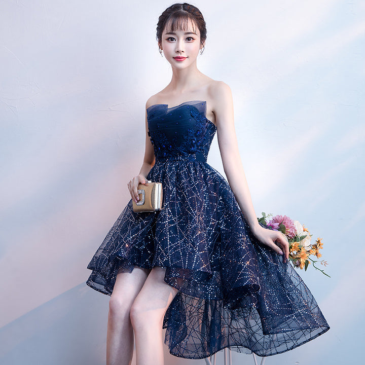 Grand Star Elegant Strapless Evening Dress