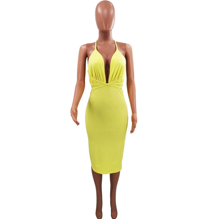 Maxi Bodycon V-Neck Casual Evening Dress