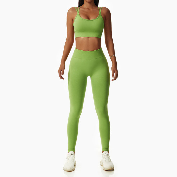 High Waist Yoga Hip Sports 2 Piece