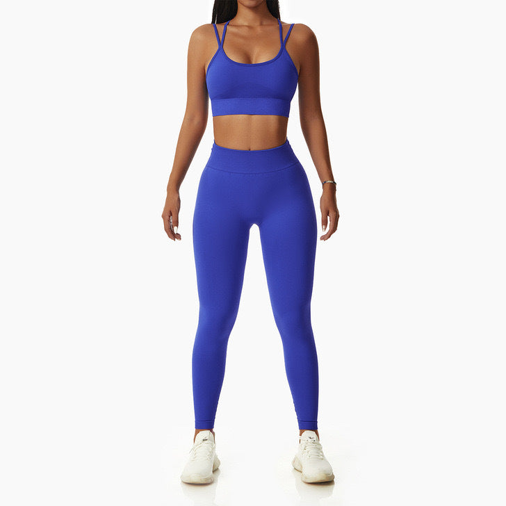 High Waist Yoga Hip Sports 2 Piece