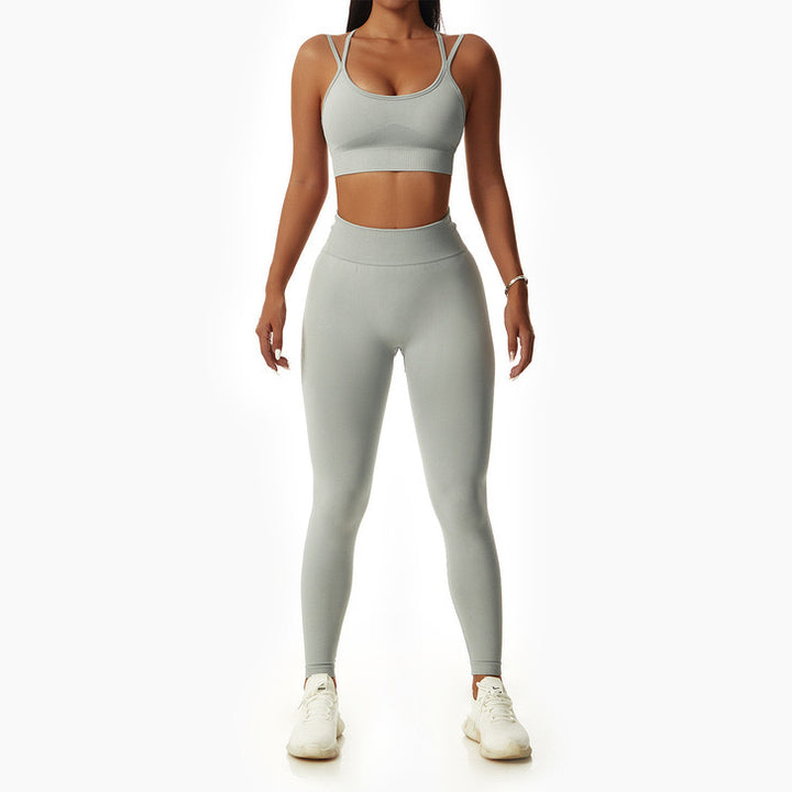 High Waist Yoga Hip Sports 2 Piece