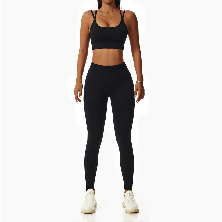 High Waist Yoga Hip Sports 2 Piece