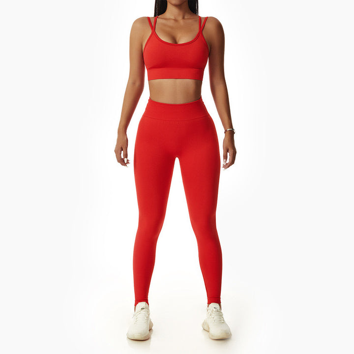 High Waist Yoga Hip Sports 2 Piece